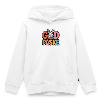 Humour de Pâques - Sweat Premium à capuche enfant bio - blanc - Devant - AI Model Kid Female (0cm)