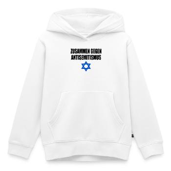 zusammen gegen antisemitism - Kinder Premium Organic Hoodie - Weiß - Vorne - AI Model Kid Female (0cm)