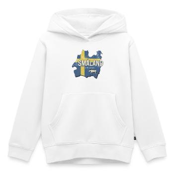 Smaland Provinz in Schweden mit Landkarte Vintage - Kinder Premium Organic Hoodie - Weiß - Vorne - AI Model Kid Female (0cm)