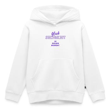 Glückseligkeit - Wortschätze,vergessene Wörter - Kinder Premium Organic Hoodie - Weiß - Vorne - AI Model Kid Female (0cm)