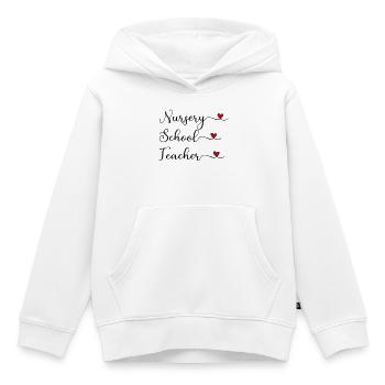 Erzieherin - Kinder Premium Organic Hoodie - Weiß - Vorne - AI Model Kid Female (0cm)