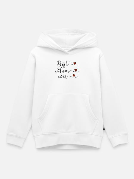 Beste Mama - Kinder Premium Organic Hoodie - Weiß