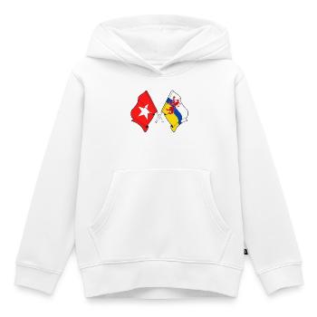 Maastricht & Limburg United - Kids Premium Organic Hoodie - white - Front - AI Model Kid Female (0cm)