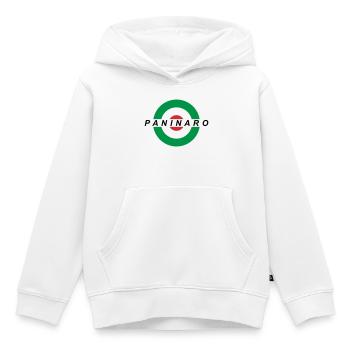 Paninaro - Kids Premium Organic Hoodie - white - Front - AI Model Kid Female (0cm)