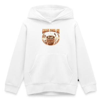 Cocoa dicton, cosy - Sweat Premium à capuche enfant bio - blanc - Devant - AI Model Kid Female (0cm)