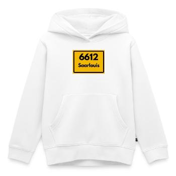 ALTE POSTLEITZAHL 6612 PLZ 66740 SAARLOUIS SAARLAN - Kinder Premium Organic Hoodie - Weiß - Vorne - AI Model Kid Female (0cm)