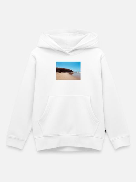 Red Rock Beach - Kinder Premium Organic Hoodie - Weiß