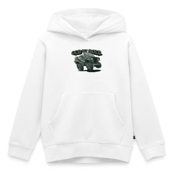 Willys MB – Vieux mais audacieux | RCCX - Sweat Premium à capuche enfant bio - blanc - Devant - AI Model Kid Female (0cm)
