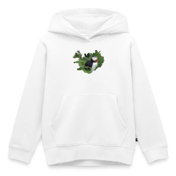 Papageientaucher, klein, bunt, unvergesslich - Kinder Premium Organic Hoodie - Weiß - Vorne - AI Model Kid Female (0cm)