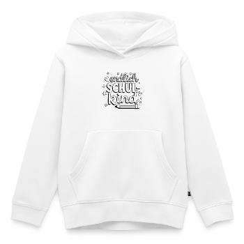 Endlich Schulkind Einschulung Ausmalen Schulanfang - Kinder Premium Organic Hoodie - Weiß - Vorne - AI Model Kid Female (0cm)