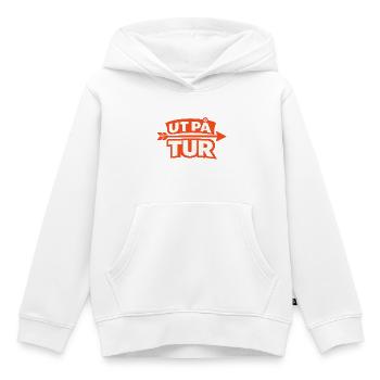 auf einer Reise - Kinder Premium Organic Hoodie - Weiß - Vorne - AI Model Kid Female (0cm)