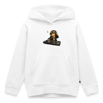 Sweet capybara as a DJ in comic style - Kids Premium Organic Hoodie - white - Front - AI Model Kid Female (0cm)