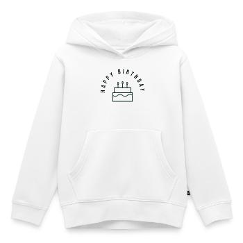 ALLES GUTE ZUM GEBURTSTAG. ALLES GUTE ZUM GEBURTSTAG. JAHRESTAG. - Kinder Premium Organic Hoodie - Weiß - Vorne - AI Model Kid Female (0cm)