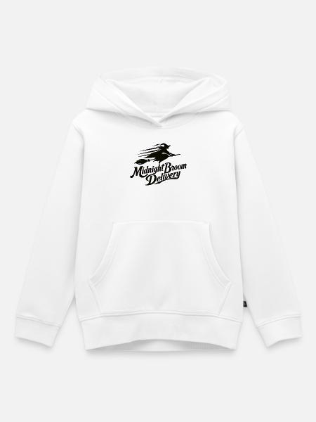 Mitternachtsbesen Lieferung - Kinder Premium Organic Hoodie - Weiß