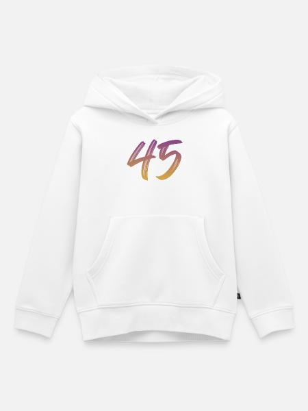 45 - Kinder Premium Organic Hoodie - Weiß