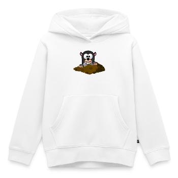 Molecule comic style - Kids Premium Organic Hoodie - white - Front - AI Model Kid Female (0cm)