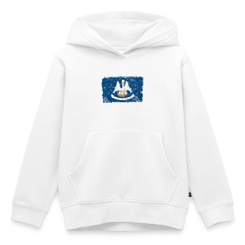 Louisiana Vintage Flagge - Kinder Premium Organic Hoodie - Weiß - Vorne - AI Model Kid Female (0cm)