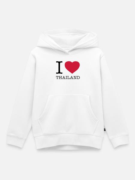 I LOVE THAILAND - Hoodie Premium barn ekologisk - vit