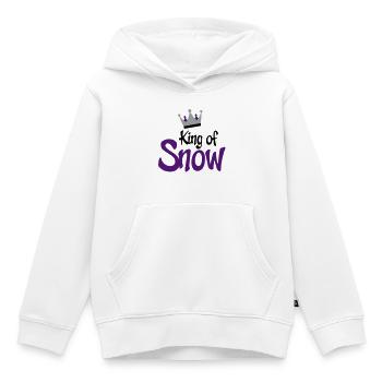 snowboarding - Sweat Premium à capuche enfant bio - blanc - Devant - AI Model Kid Female (0cm)