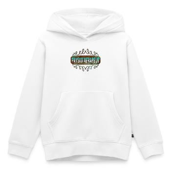 Physiotherapeut - Kinder Premium Organic Hoodie - Weiß - Vorne - AI Model Kid Female (0cm)