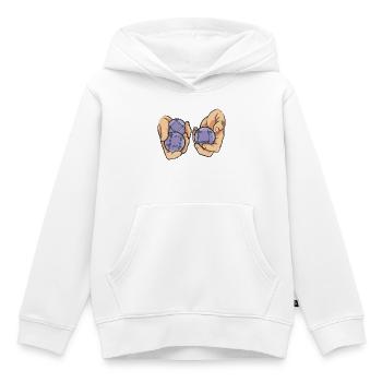 Boules de boule pour Bouler Boules Boulekugel - Sweat Premium à capuche enfant bio - blanc - Devant - AI Model Kid Female (0cm)
