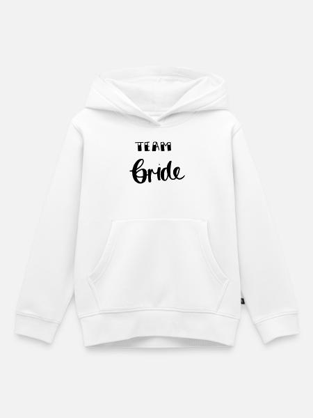 Team bride - Kinder Premium Organic Hoodie - Weiß