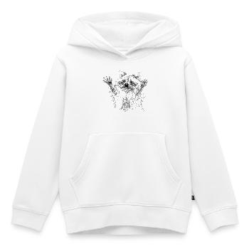 Waschbär - Kinder Premium Organic Hoodie - Weiß - Vorne - AI Model Kid Female (0cm)
