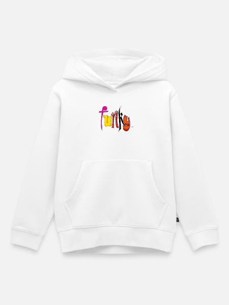 Funky - Kinder Premium Organic Hoodie - Weiß