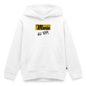 OMA. OMA. MUTTERTAG - Kinder Premium Organic Hoodie - Weiß - Vorne - AI Model Kid Female (0cm)