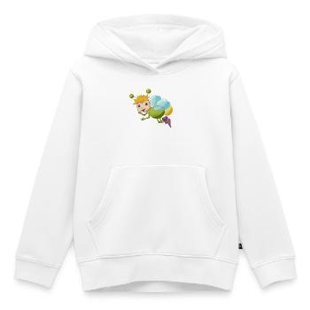 niedliches Comic Glühwürmchen - Kinder Premium Organic Hoodie - Weiß - Vorne - AI Model Kid Female (0cm)
