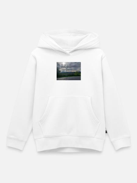 Abendstimmung südlicher Schwarzwald - Kinder Premium Organic Hoodie - Weiß