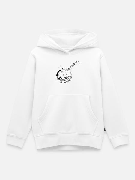 Banjo - Kinder Premium Organic Hoodie - Weiß