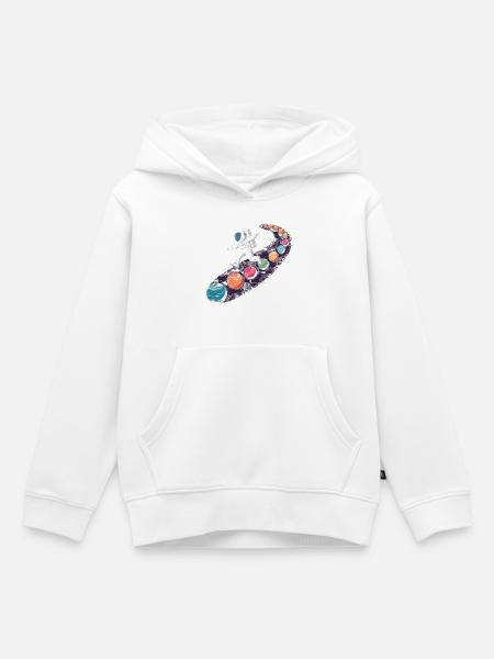 Weltraumabenteuer Astronaut Kinderdesign - Kinder Premium Organic Hoodie - Weiß