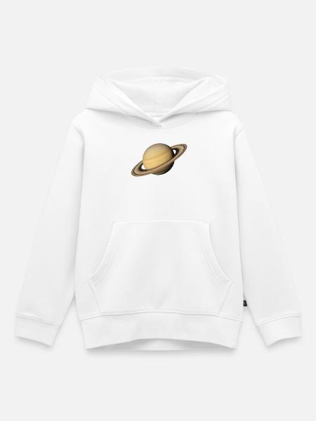Saturn - Planet Saturn - Kinder Premium Organic Hoodie - Weiß