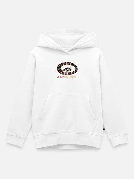 Echtes Blaue-Krait-T-Shirt - Real blue krait - Kinder Premium Organic Hoodie - Weiß