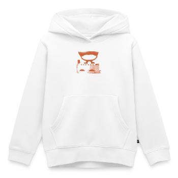 Iron antique - Kids Premium Organic Hoodie - white - Front - AI Model Kid Female (0cm)