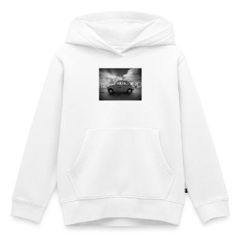 Vintage New York Taxi - Sweat Premium à capuche enfant bio - blanc - Devant - AI Model Kid Female (0cm)
