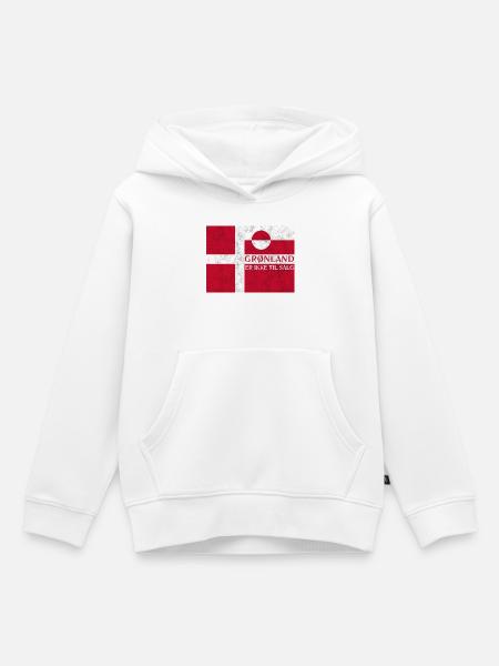 Grønland Ikke Til Salg - Kinder Premium Organic Hoodie - Weiß