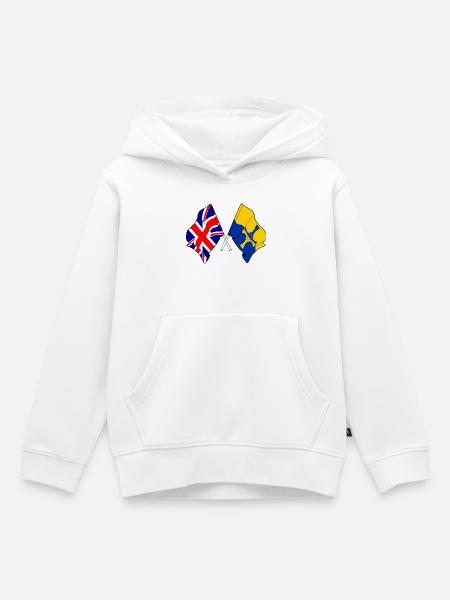 Durham & Großbritannien - Kinder Premium Organic Hoodie - Weiß
