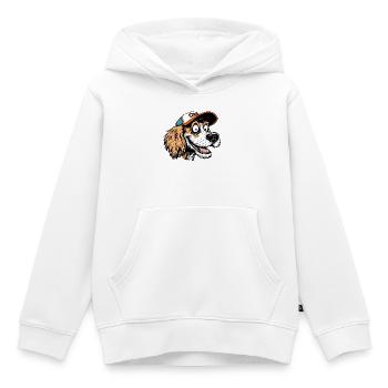 Cooler Goofy Dog - Kinder Premium Organic Hoodie - Weiß - Vorne - AI Model Kid Female (0cm)
