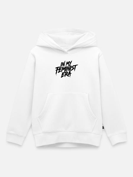 In my Feminist Era black - Kinder Premium Organic Hoodie - Weiß
