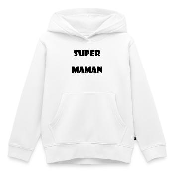 MOM. MOTHER'S DAY. HEART. FEAST. HAPPY BIRTHDAY - Kids Premium Organic Hoodie - white - Front - AI Model Kid Female (0cm)