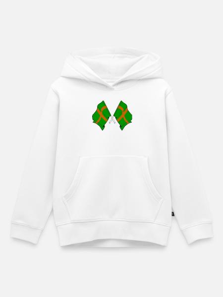 Nijmegen Wanderfahnen - Kinder Premium Organic Hoodie - Weiß