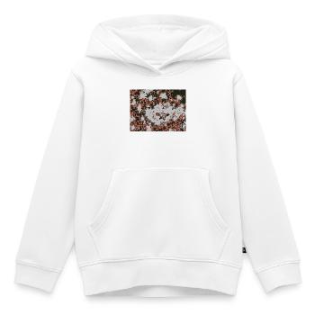 Roter Nebel-Abstractmuster - Kinder Premium Organic Hoodie - Weiß - Vorne - AI Model Kid Female (0cm)