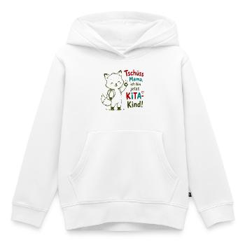 Kita Abschiedskind - Kinder Premium Organic Hoodie - Weiß - Vorne - AI Model Kid Female (0cm)