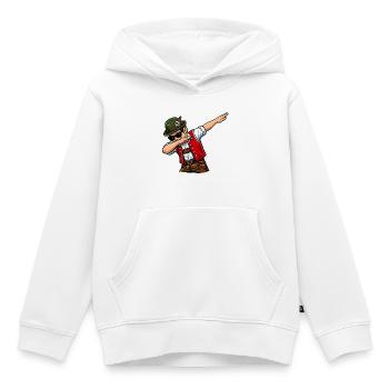 Dabbing Österreicher - Kinder Premium Organic Hoodie - Weiß - Vorne - AI Model Kid Female (0cm)
