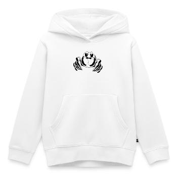 Retro tattoo style Spinne - Kinder Premium Organic Hoodie - Weiß - Vorne - AI Model Kid Female (0cm)