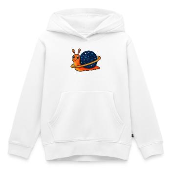 Galaktische Schnecke - Kinder Premium Organic Hoodie - Weiß - Vorne - AI Model Kid Female (0cm)