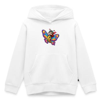 Marienkäfer Pilot - Kinder Premium Organic Hoodie - Weiß - Vorne - AI Model Kid Female (0cm)