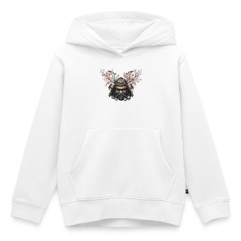 Kabuto-Mechaniker mit Sakura - Kinder Premium Organic Hoodie - Weiß - Vorne - AI Model Kid Female (0cm)
